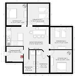 דירה Gaul - Fuer Bis Zu 8 Gaeste, Inkl Koenigscard, 4 Schlafzimmer, 2 Baeder, Grosse Kueche, Gratis Parken & Wlan, Self Check-in